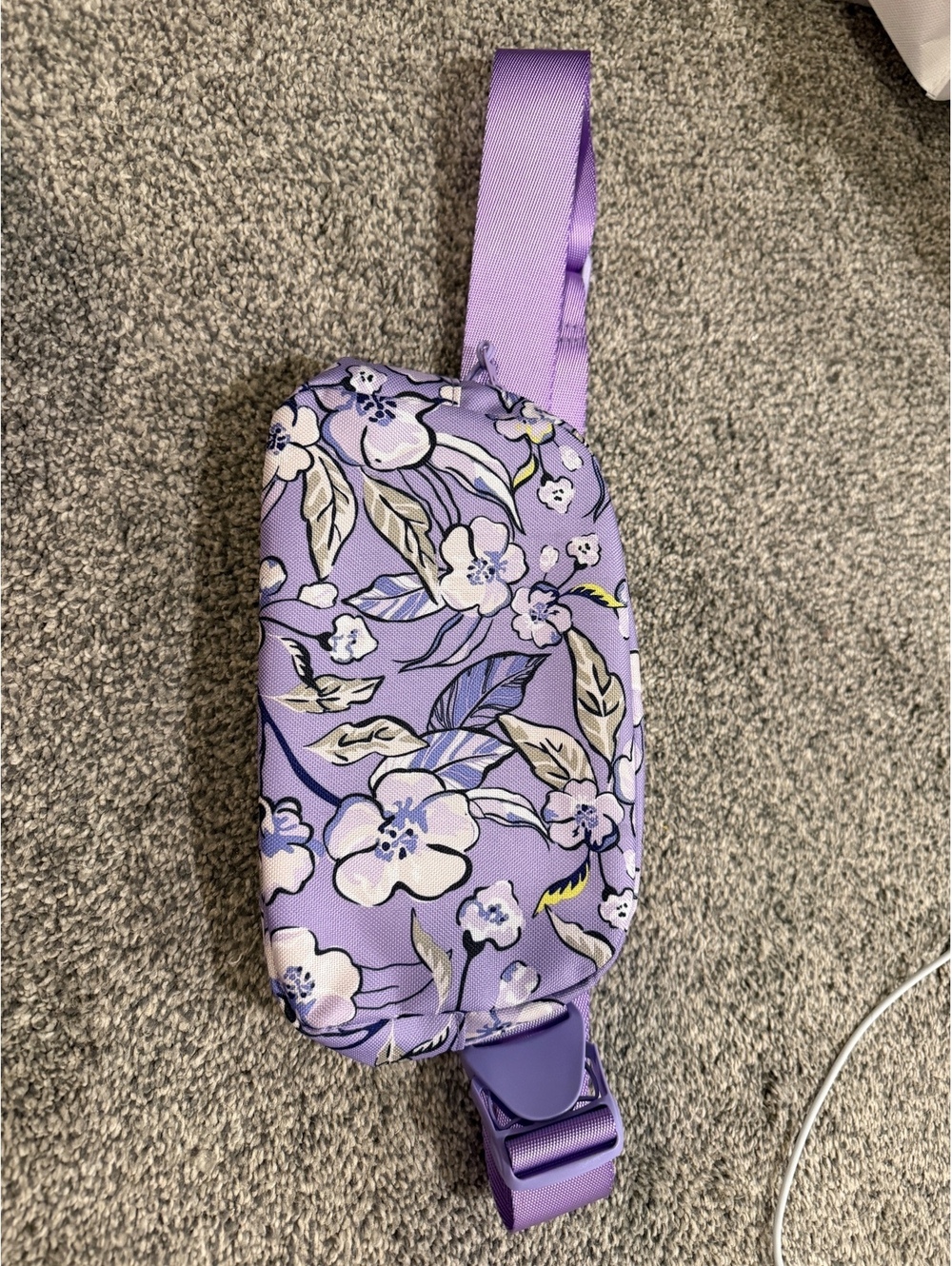 Vera Bradley Purple Floral Crossbody Fanny Pack Bag, NWOT